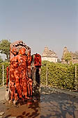 Khajuraho - Bhairava idol on the path leading Matangesvara temple 